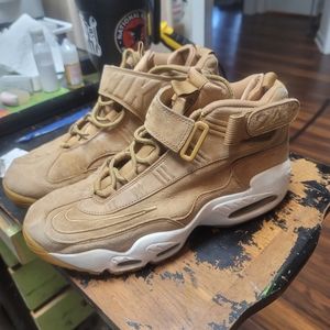 Nike Men's Tan Suede Athletic High-Top Sneakers